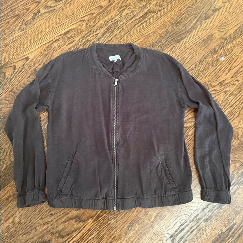 NWOT Grace & Lace Black Lightweight Shirt Jacket, Sz large.